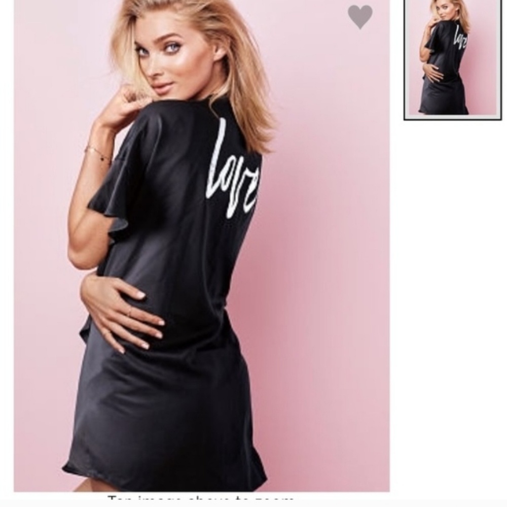 Victoria's secret black cami robe